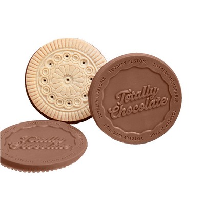 Four-Bite Sugar Cookie with Custom Engraved Chocolate (3.2 in.)