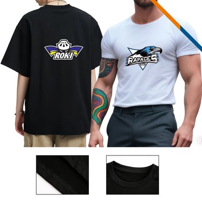 CozyKnit Men's Full Color 180g CVC T-Shirt